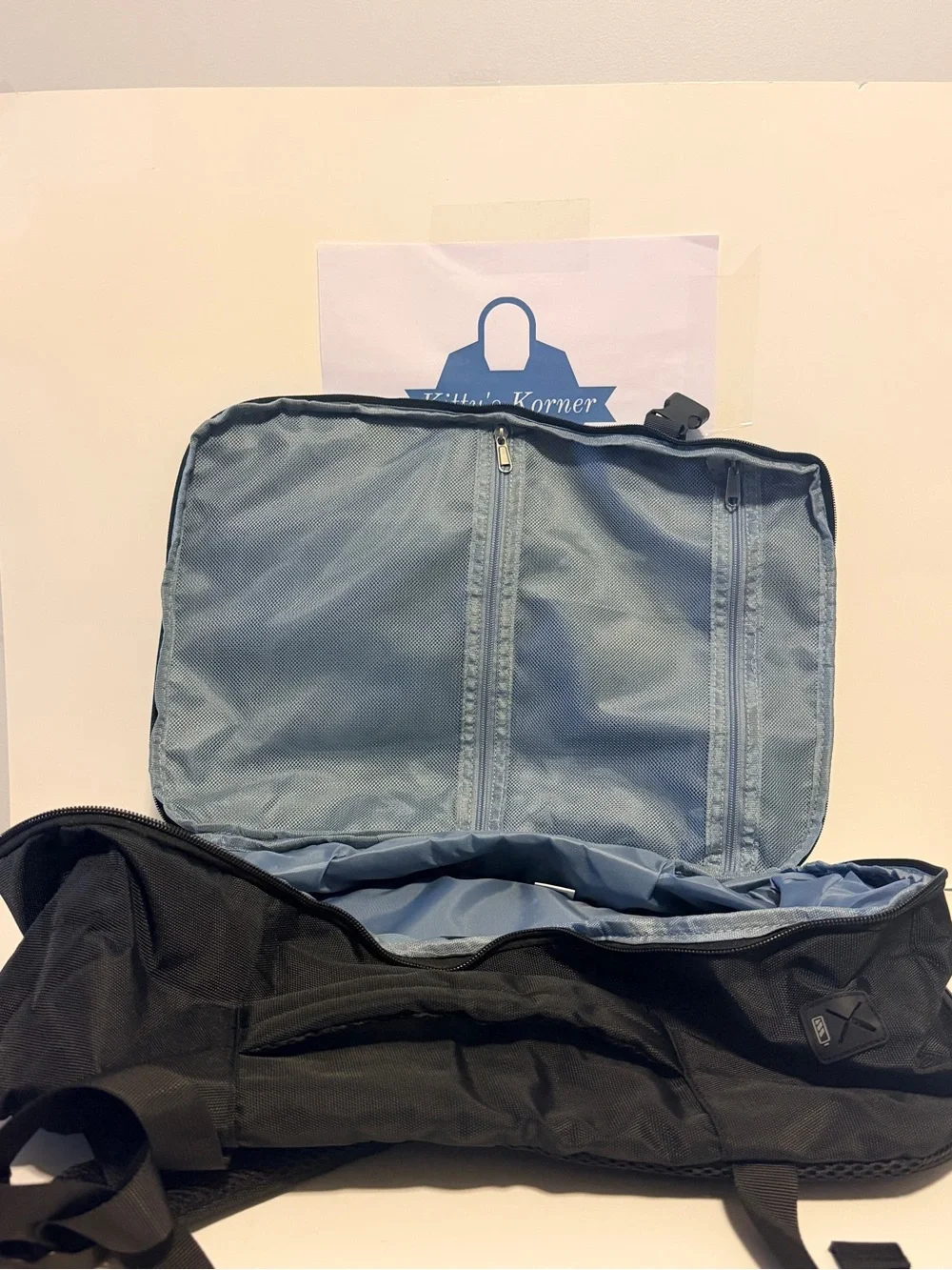 NWT Ecohub Black Travel Backpack - Sleek Everyday Bag